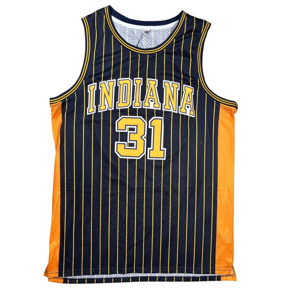 New Headgear Classics Basketball Jersey Men 3XL Indiana Miller 31 Pinstripe NWT